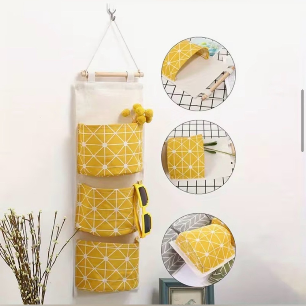 New Olive Hanging Wall Organizer - Picture 2 of 3